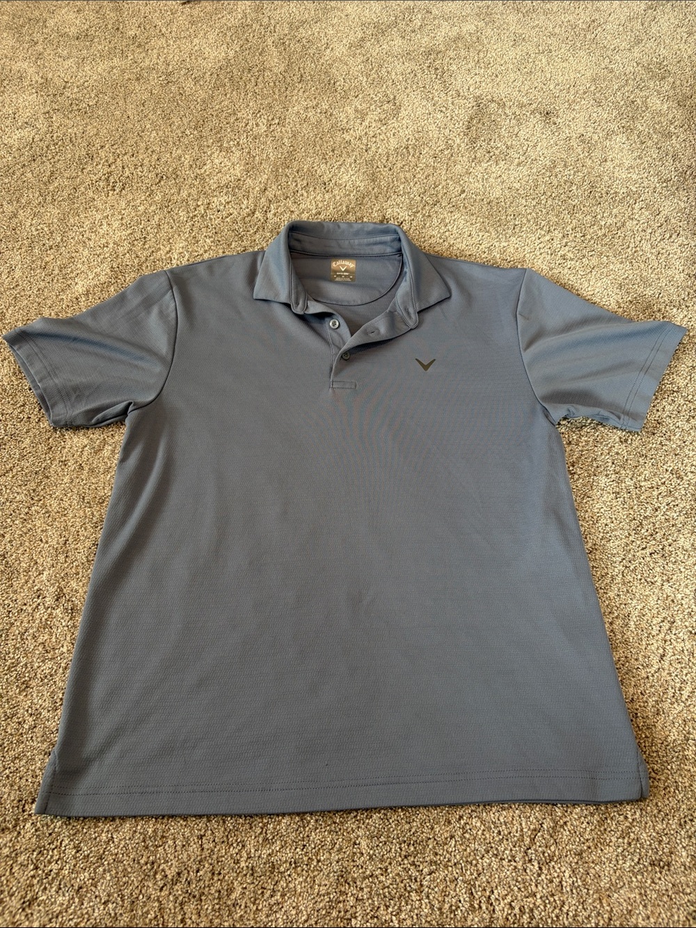 Callaway Men's Blue Short Sleeve Polo Shirt
